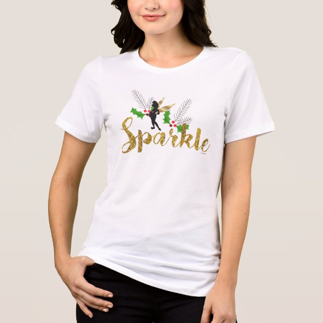 Tinker Bell | Tinker Bell Christmas Sparkle Tri-Blend Shirt (Front)