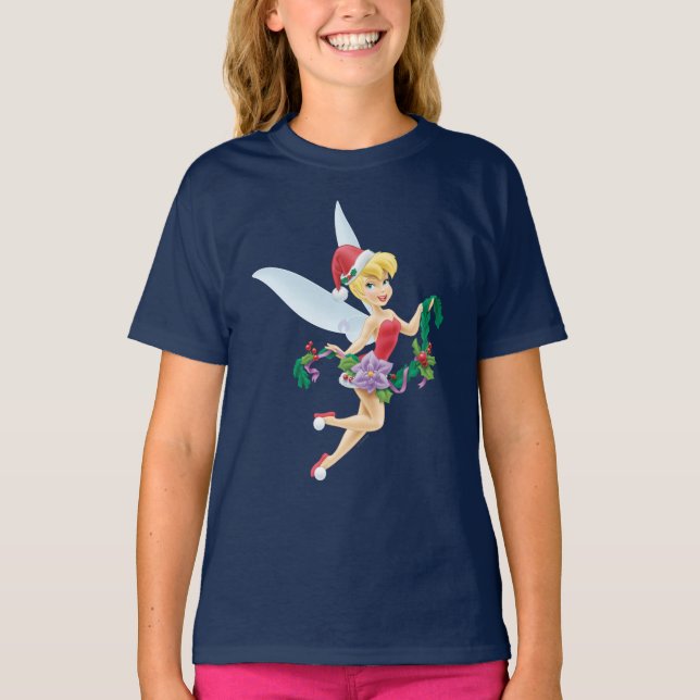 Tinker Bell | Tinker Bell Decorating The Tree T-Shirt (Front)
