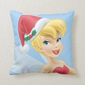 Tinker Bell | Tinker Bell Decorating The Tree Throw Pillow by tinkerbell at Zazzle
