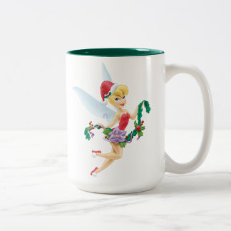 Tinker Bell | Tinker Bell Decorating The Tree Two-Tone Coffee Mug