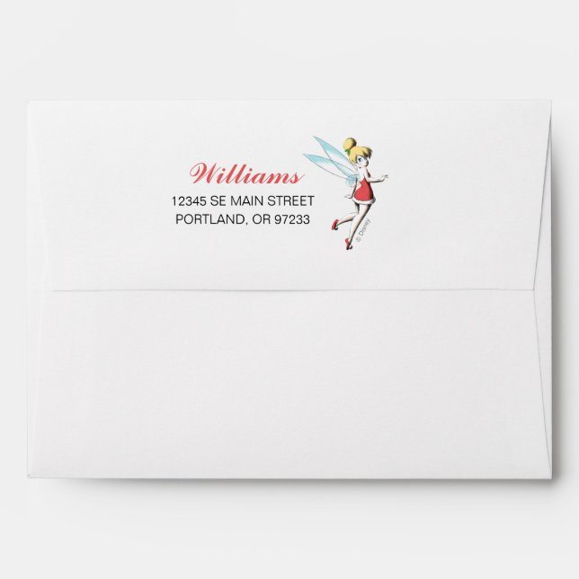 Tinker Bell | Vintage Pixie Dust Magic Envelope (Back (Top Flap))
