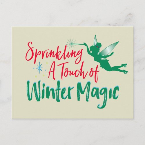 Tinker Bell  Winter Magic Postcard