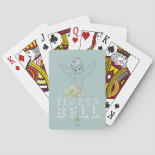 Tinker Bell With Jewel Flowers Playing Cards