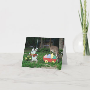 TINKERBELL AND EASTER RABBIT CARD