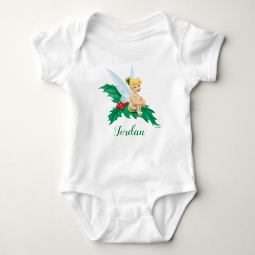 Tinkerbell  Christmas Holly Baby Bodysuit