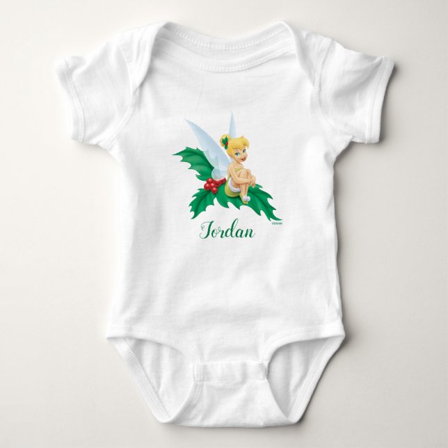 Tinkerbell | Christmas Holly Baby Bodysuit (Front)