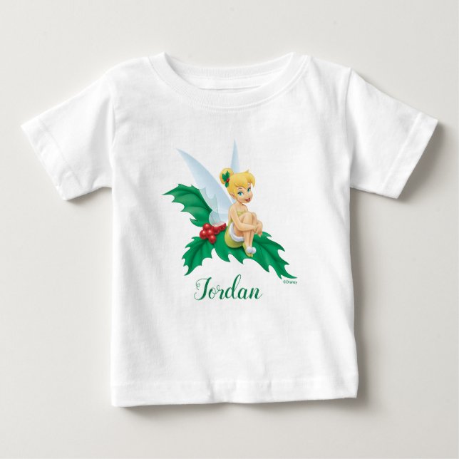 Tinkerbell | Christmas Holly Baby T-Shirt (Front)