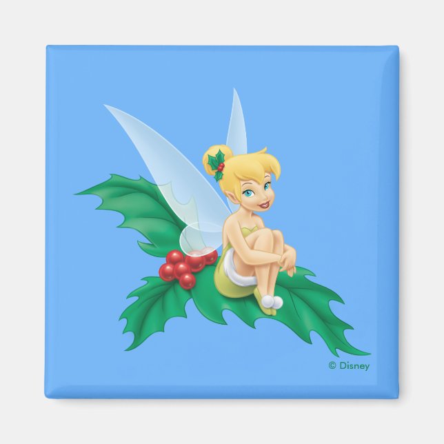 Tinkerbell | Christmas Holly Magnet (Front)