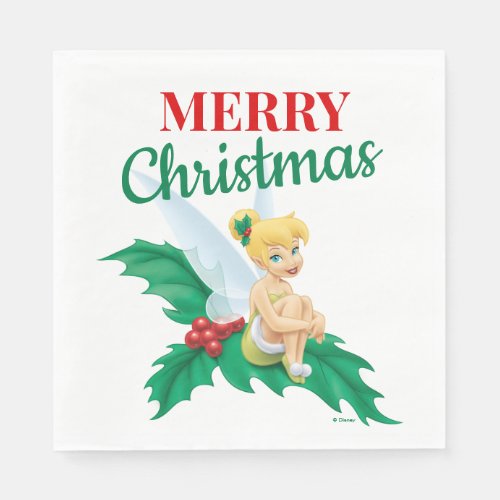 Tinkerbell  Christmas Holly Napkins