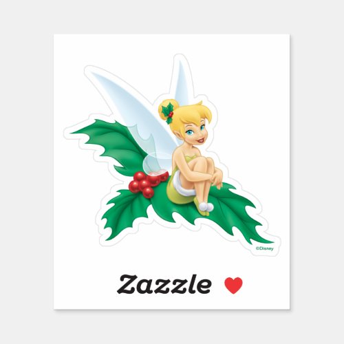 Tinkerbell  Christmas Holly Sticker
