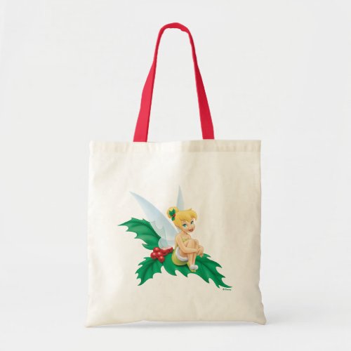Tinkerbell  Christmas Holly Tote Bag