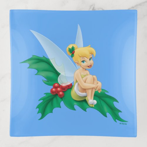 Tinkerbell  Christmas Holly Trinket Tray