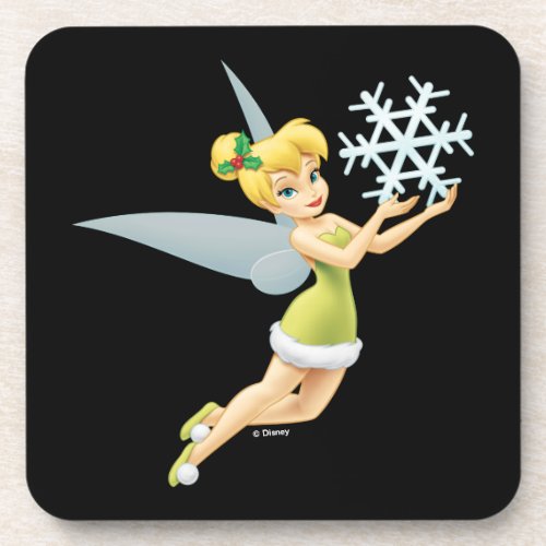 Tinkerbell  Christmas Snowflake Beverage Coaster