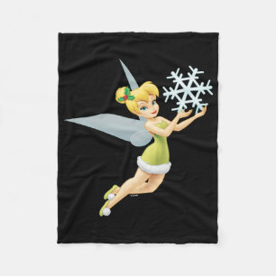Tinkerbell   Christmas Snowflake Fleece Blanket
