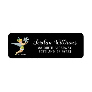 Tinkerbell   Christmas Snowflake Label