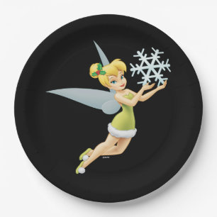 Tinkerbell   Christmas Snowflake Paper Plates