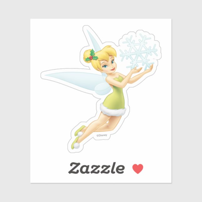 Tinkerbell | Christmas Snowflake Sticker (Sheet)
