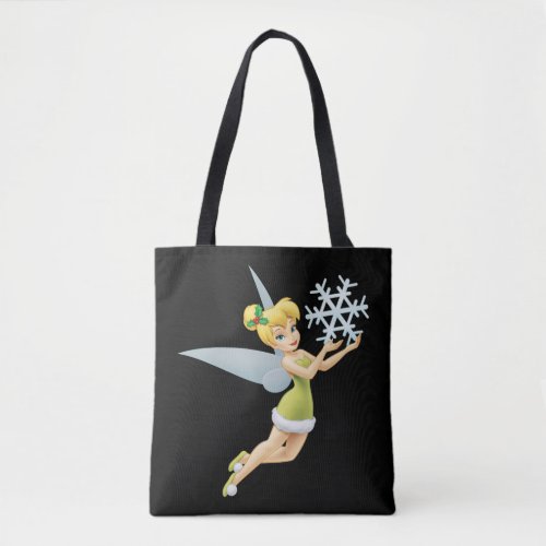 Tinkerbell  Christmas Snowflake Tote Bag