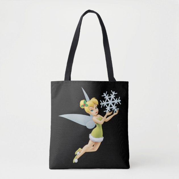 Tinkerbell Christmas Snowflake Tote Bag Zazzle