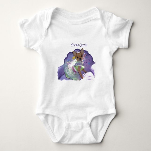 Tinkerbell the "Drama Queen!" Baby Bodysuit (Front)