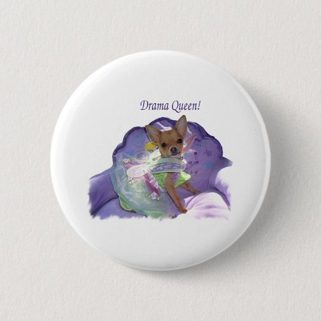 Tinkerbell the "Drama Queen!" Pinback Button (Front)