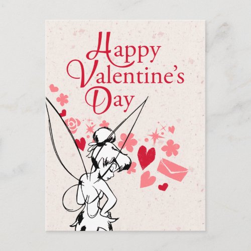Tinkerbell Valentine Holiday Postcard