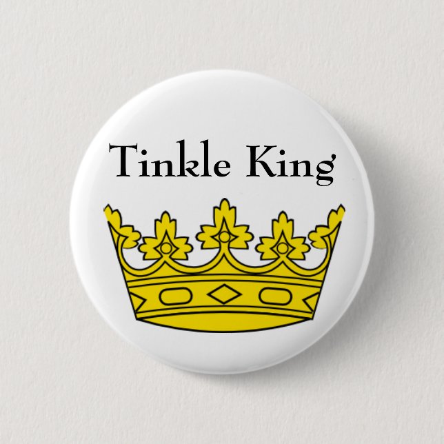 Tinkle King Badge Pinback Button (Front)