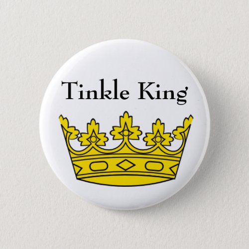 Tinkle King Badge Pinback Button