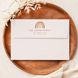 TINLEY Bohemian Terracotta Rainbow Sun Envelope
