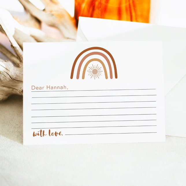 TINLEY Boho Rainbow 1st Birthday Time Capsule Card (Creator Uploaded)