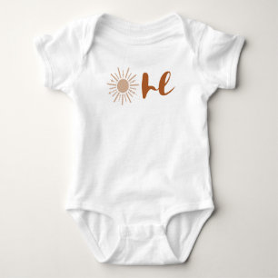 TINLEY Cute Bohemian Sun One First Birthday Baby Bodysuit