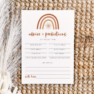 TINLEY Terracotta Rainbow Advice & Predictions Invitation