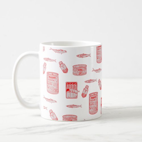 Tinned Fish Pattern Coffee Mug