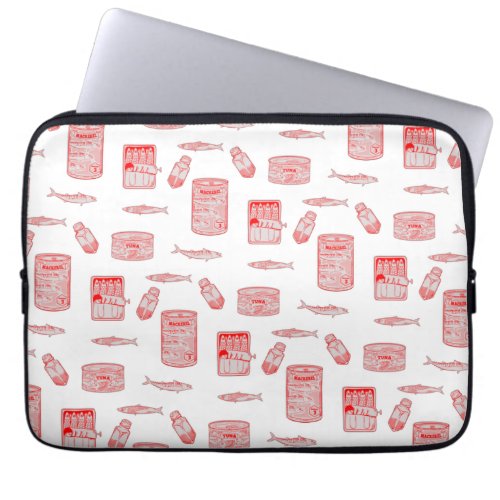 Tinned Fish Pattern Laptop Sleeve