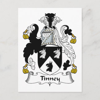 Tinney Family Crest Postcard