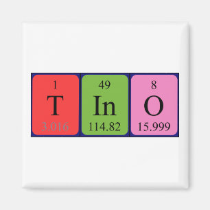 Tino periodic table name magnet