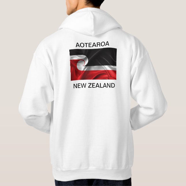 Tino Rangatiratanga flag Hoodie (Back)