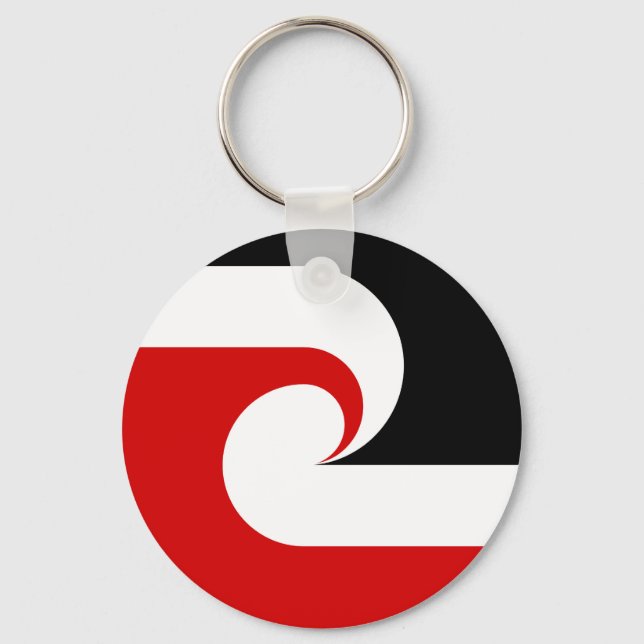 Tino Rangatiratanga Maori flag Keychain (Front)