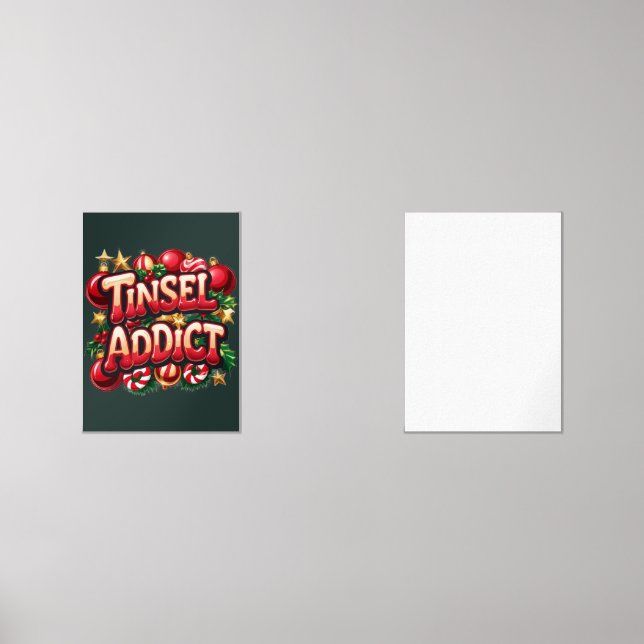 Tinsel Addict Fun  Wall Art Sets (Front)