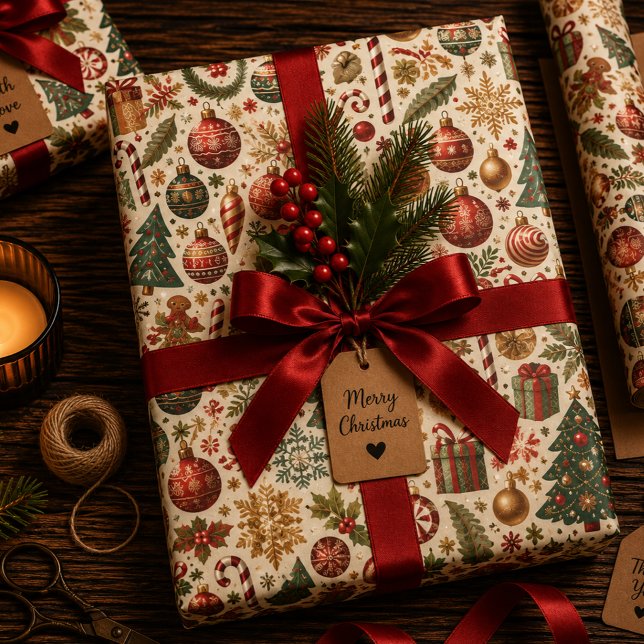 Tinsel and Twinkle Wrapping Paper Sheets (Creator Uploaded)