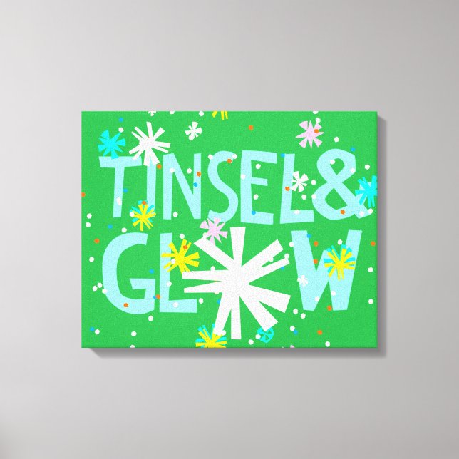 Tinsel & Glow Canvas Print (Front)