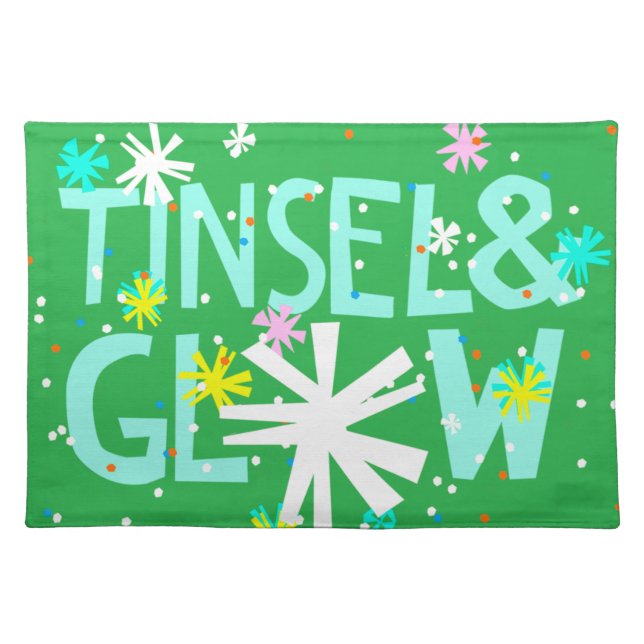 Tinsel & Glow Cloth Placemat (Front)