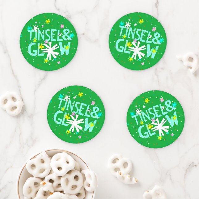 Tinsel & Glow Coaster Set (In Situ)