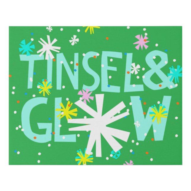 Tinsel & Glow Faux Canvas Print (Front)