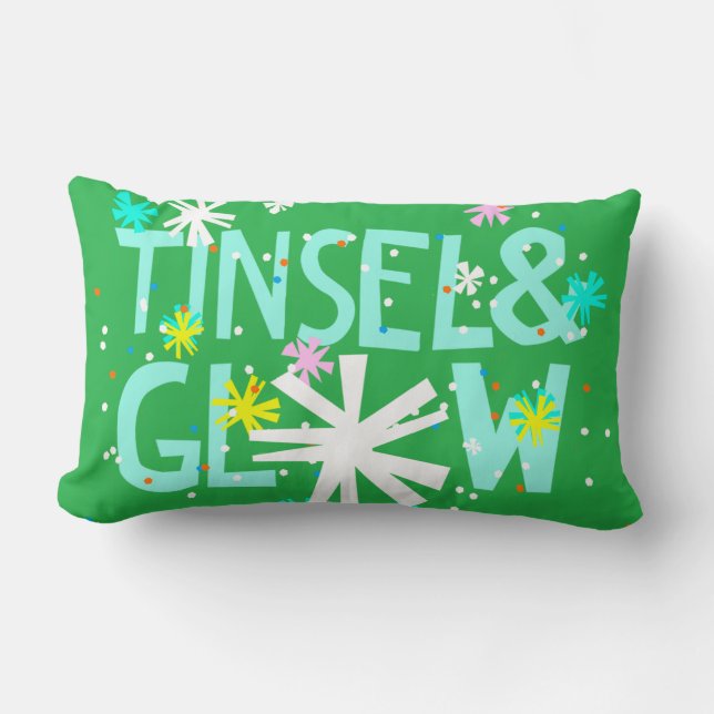 Tinsel & Glow Lumbar Pillow (Front)