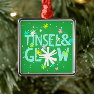 Tinsel & Glow Metal Ornament