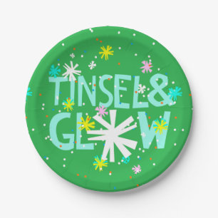 Tinsel & Glow Paper Plates