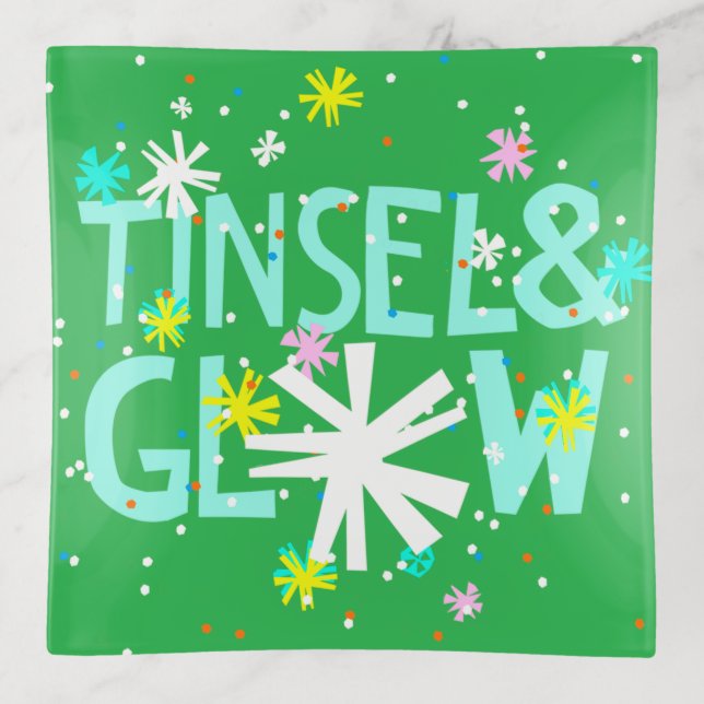 Tinsel & Glow Trinket Tray (Front)