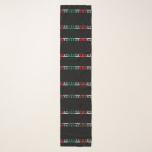 Tinsel HO HO HO (Tri Color) Scarf