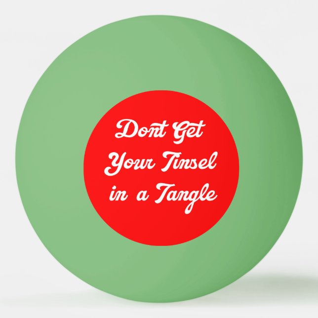 Tinsel Tangle Ping Pong Ball (Front)